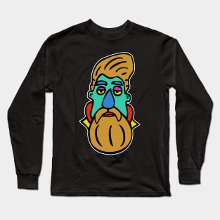 Hipster Head #1 Long Sleeve T-Shirt